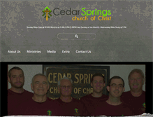 Tablet Screenshot of cedarspringsfamily.com